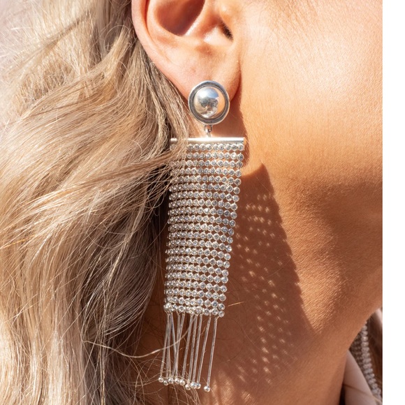 Luv Aj Jewelry - LUV AJ - NWT - CONSTANTINE CHAINMAILLE EARRINGS- SILVER